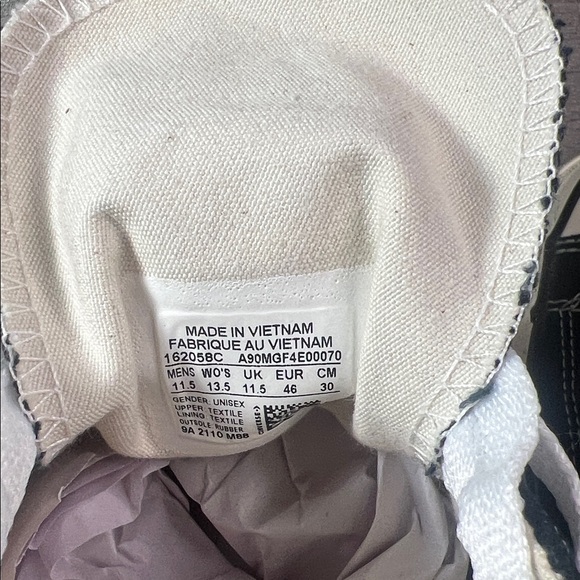 Converse Men’s Chucks70s low tops Black and White All Star Sneakers Sz. 11 1/2 - Picture 4 of 10